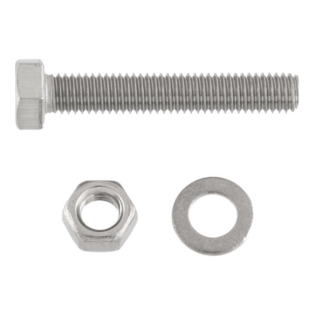 TORNILLOS MÉTRICOS HEXAGONALES PARA METAL ACERO INOXIDABLE 6X40MM. 15UDS