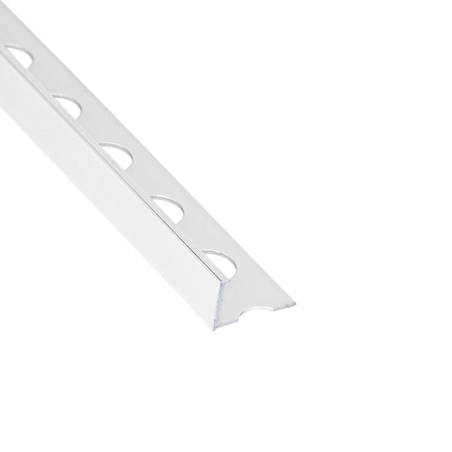 PERFIL ESQUINA ALUMINIO 12X2600 MM BLANCO LACADO - 1