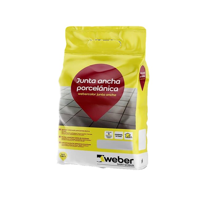 CEMENTO JUNTA ANCHA WEBER 5KG GRAFITO