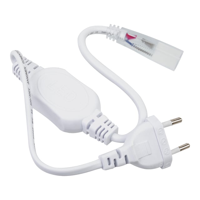 CONECTOR TIRA LED CORTE 1M 230V IP65 CON ENCHUFE
