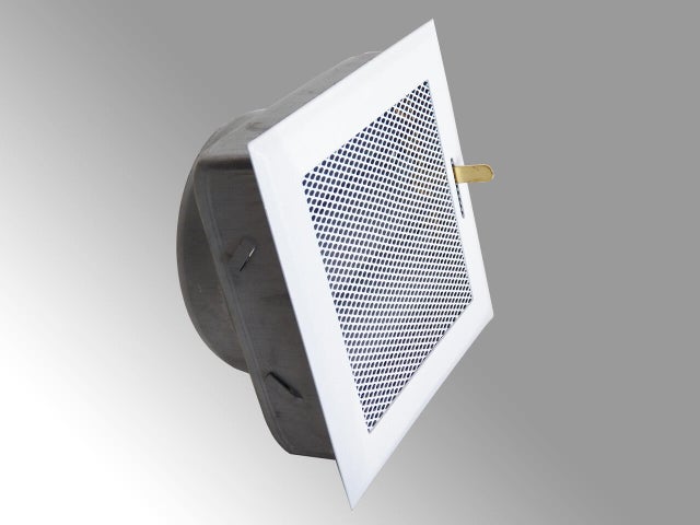 REJILLA REGISTRABLE PARA TUBO 80MM 15X15CM BLANCO
