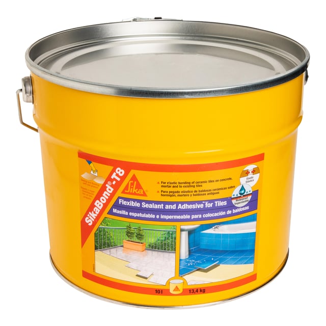 ADHESIVO ELÁSTICO E IMPERMEABLE SIKABOND T-8 10 L