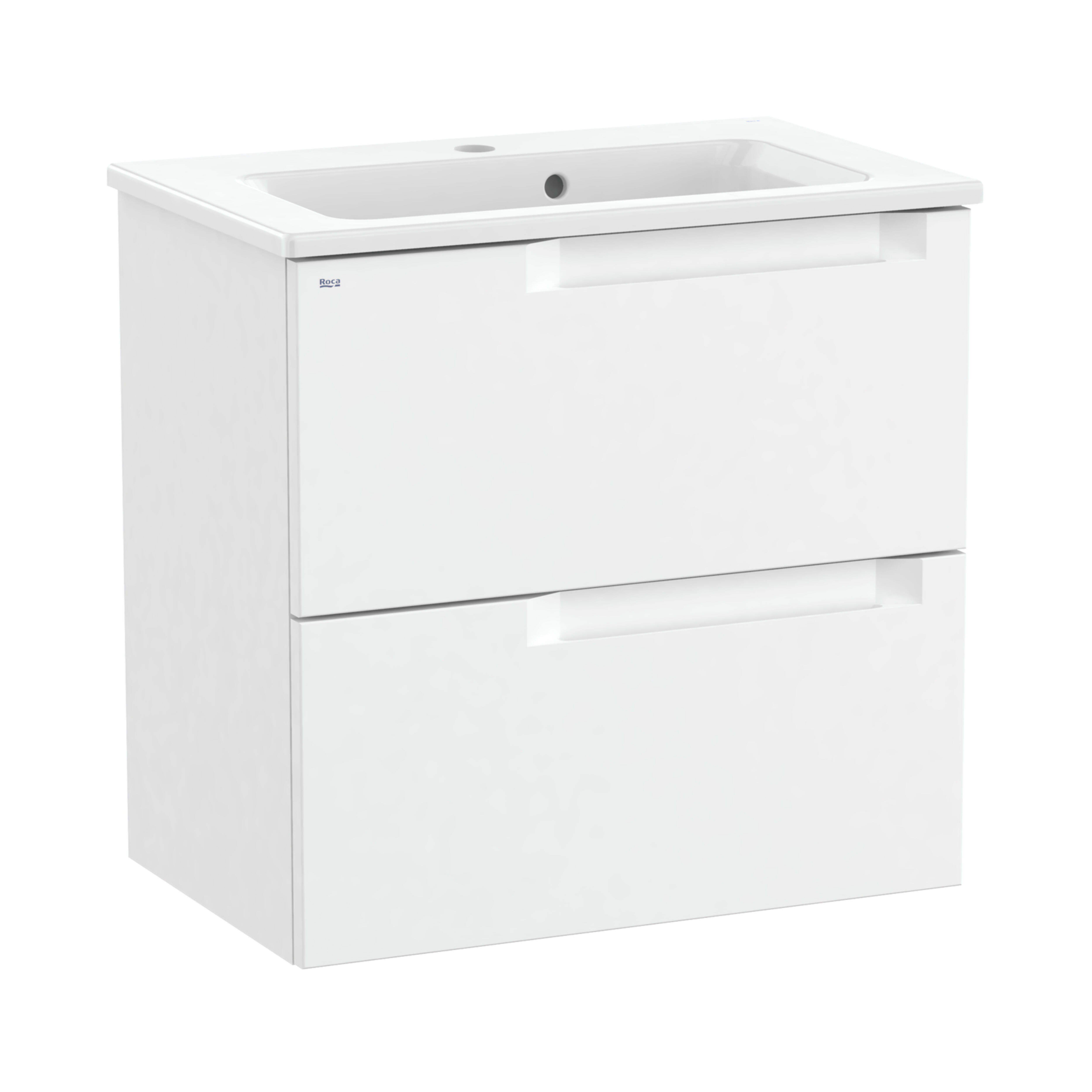 MUEBLE DE BAÑO CON LAVABO ROCA BORNEO BLANCO 60.5X46CM - 2