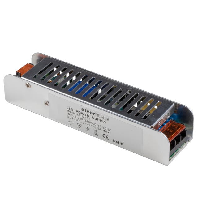 TRANSFORMADOR TIRA LED 60W 24V IP20