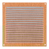 REJILLA DE VENTILACION CON MOSQUITERA SOBREPONER ALUMINIO HAYA 17 X 17 CM. ESPESOR 0.8  MM - 1