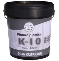 PINTURA PLASTICA BLANCA MATE 14L K-10 - 1