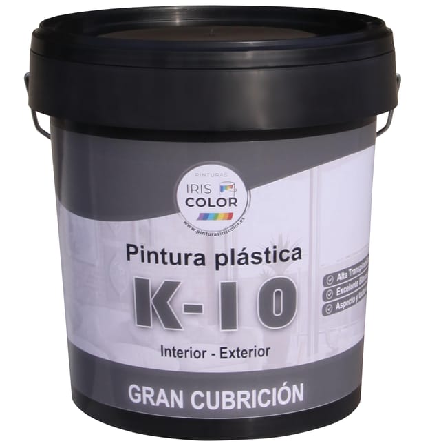 PINTURA PLASTICA BLANCA MATE 14L K-10 - 1