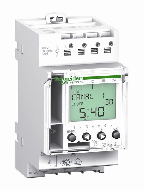 INTERRUPTOR HORARIO DIGITAL 1 CANAL IHP SCHNEIDER   - 1