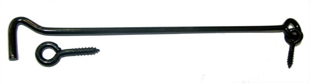 ALDABILLA CON HEMBRILLA 120 MM NEGRA. 2 UDS.