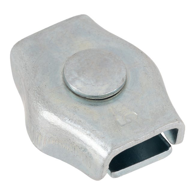 SUJETACABLE PLANOS SIMPLE GALVANIZADO 5 MM. 4 UDS - 1