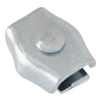 SUJETACABLE PLANOS SIMPLE GALVANIZADO 6 MM. 4 UDS - 1