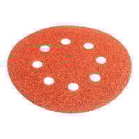 6 DISCOS DE LIJA 125MM 8 AGUJEROS GRANO 80 - 1