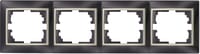 MARCO CUADRUPLE SERIE EUROPA NEGRO PERLA - 1