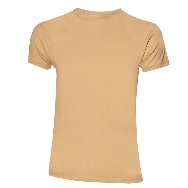 CAMISETA BEIGE MANGA CORTA ALGODÓN TALLA XL VELILLA TS155OB
