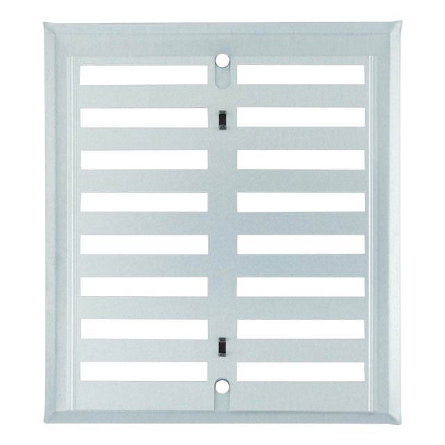 REJILLA DE VENTILACION REGULABLE ALUMINIO 17 X 19 CM