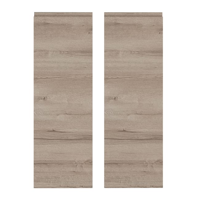 KIT 2 PUERTAS PARA MUEBLE DE COCINA LUGO ROBLE CLARO MATE AGLOMERADO 90X58CM - 1