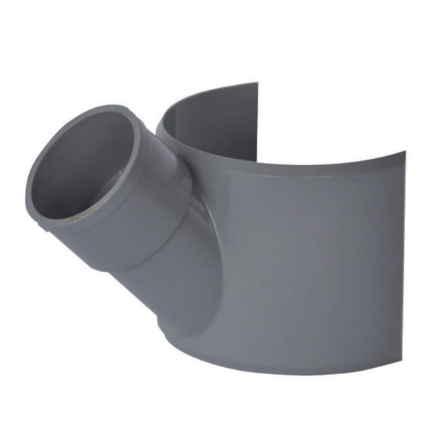 INJERTO CLIP 45º Ø110X50MM PVC - 1