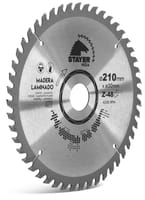DISCO DE WIDIA CORTE LAMINADOS FINO 210MM Z48 STAYER - 1