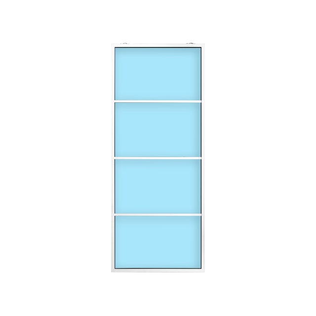PUERTA ALUMINIO CORREDERA ATELIER CON GUIA CORREDERA INCLUIDA 4 PAÑOS BLANCO 85X208