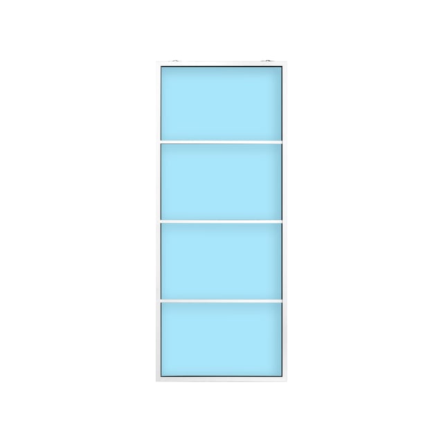 PUERTA ALUMINIO CORREDERA ATELIER CON GUIA CORREDERA INCLUIDA 4 PAÑOS BLANCO 85X208