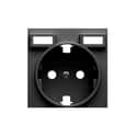 TAPA SCHUKO +2 USB SERIE SIMON 82 CONCEPT TITANIO - 1