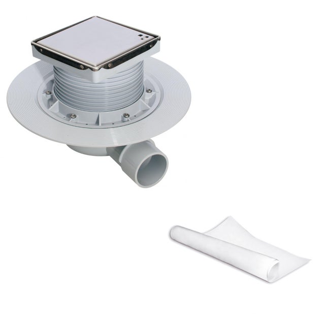 KIT PLATO DUCHA SUMIDERO INOX GEOTEXTIL 1.5X2M JIMTEN