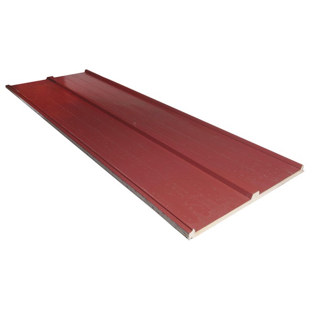 PANEL SANDWICH 3 GRECAS CON TAPAJUNTAS 3X1M ROJO/BLANCO