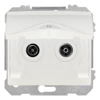 TOMA R/TV - SAT SERIE IRIS ESTANCA BCO - 1