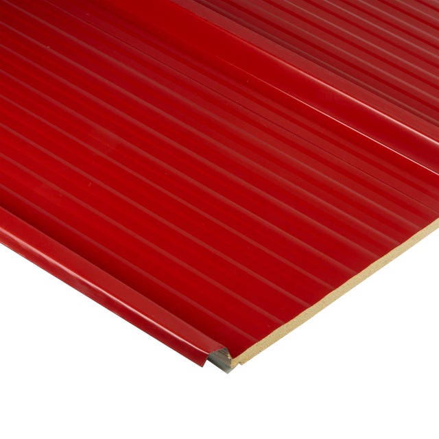 PANEL SÁNDWICH  3 GRECAS ROJO/BLANCO 3 CM 7X1 M