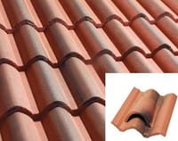 TEJA HORMIGÓN DE VENTILACIÓN GREDOS MASA ROJO VIEJO - 2