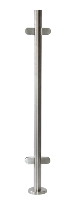 POSTE CENTRAL ACERO INOXIDABLE PARA CRISTAL - 1