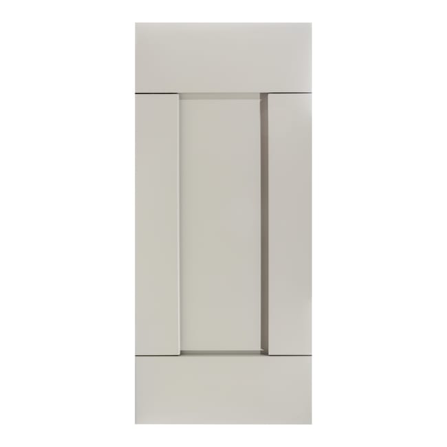 KIT 4 FRENTES DE CAJÓN PARA MUEBLE DE COCINA MENORCA GRIS CLARO MATE SUPERPAN 80X40CM - 1