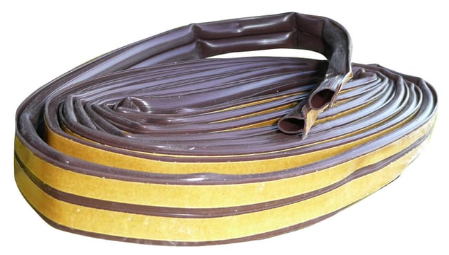 BURLETE AUTOADHESIVO VENTANA MARRÓN 6M SILICONA INTERIOR BURCASA - 1