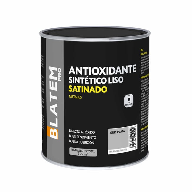 ESMALTE SINTETICO ANTIOXIDANTE SATINADO 750ML GRIS PLATA - 1