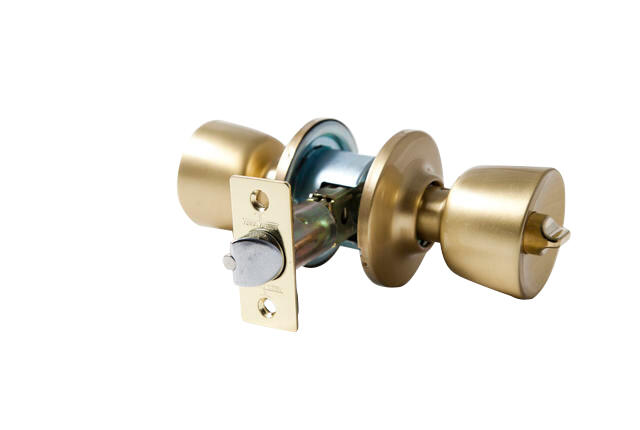 POMO PUERTA DE INTERIOR PASO CON LLAVE LATON TULIPA  60/70 TESA