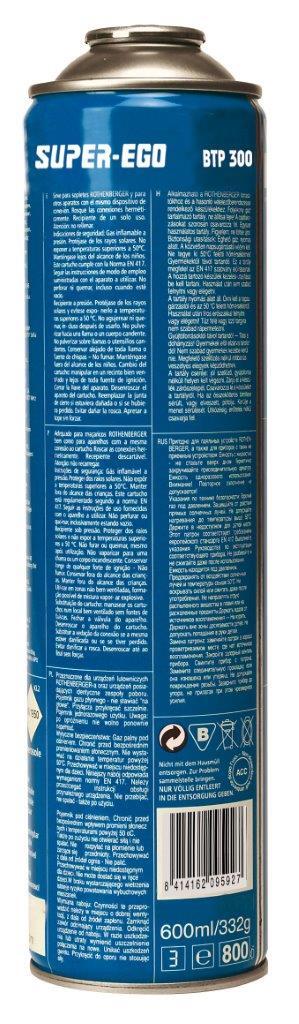 BOTELLA GAS BUTANO/PROPANO BTP 300 SUPER EGO