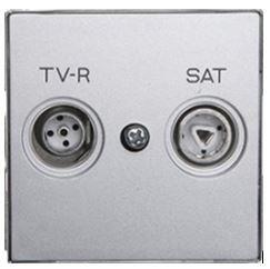 TAPA TOMA TV-RADIO-SAT SERIE SKY PLATA - 1