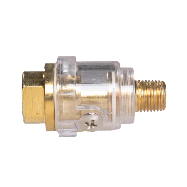 MINI LUBRICADOR AIRE COMPRIMIDO ROSCA MACHO 1/4 - ROSCA HEMBRA 1/4 