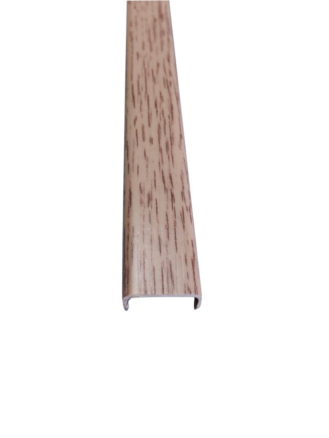 MOLDURA CUBRECANTO PVC ROBLE  2600 X 16 MM