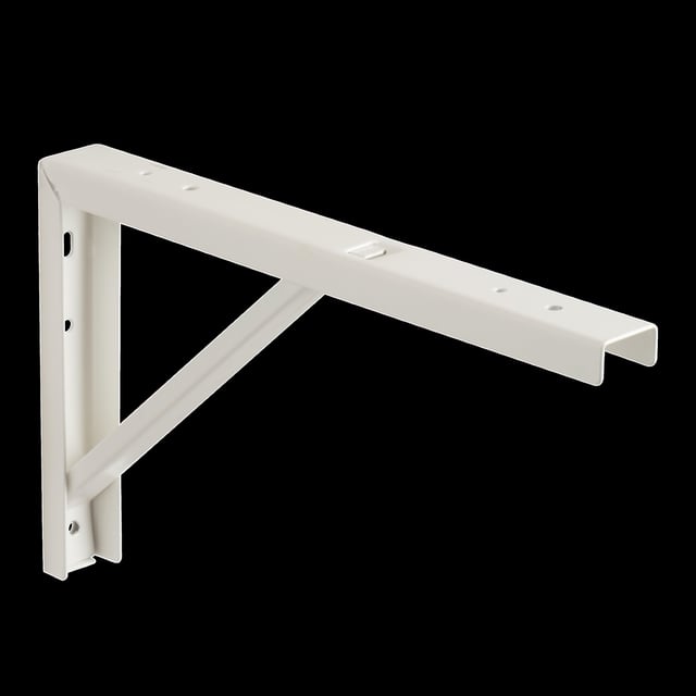 ESCUADRA METALICA PARA BALDA REFORZADA  BLANCA 180 X 300  MM
