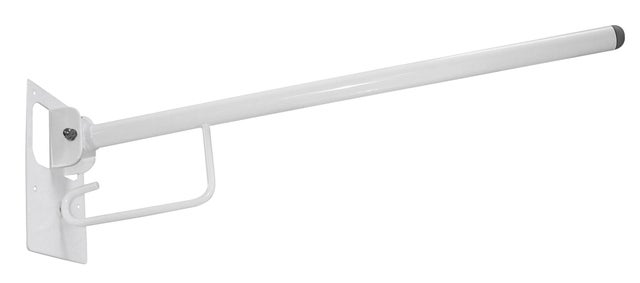 BARRA DE APOYO PARA INODORO ABATIBLE BLANCO 73X15 CM