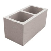 BLOQUE DE HORMIGÓN LISO 4 CARAS BEIGE 39X19X19 CM - 1