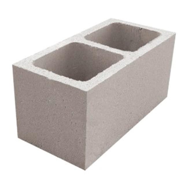 BLOQUE DE HORMIGÓN LISO 4 CARAS BEIGE 39X19X19 CM - 1