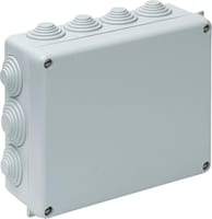 CAJA DE REGISTRO ELÉCTRICO ESTANCA 220X170X80MM PARA SUPERFICIE DE EXTERIOR CON TAPA DE TORNILLO - 1