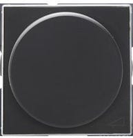 TAPA+BOTON REGULADOR GIRATORIO SERIE SKY NEGRO - 1