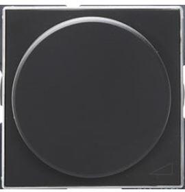 TAPA+BOTON REGULADOR GIRATORIO SERIE SKY NEGRO