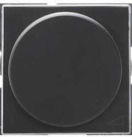 TAPA+BOTON REGULADOR GIRATORIO SERIE SKY NEGRO - 1