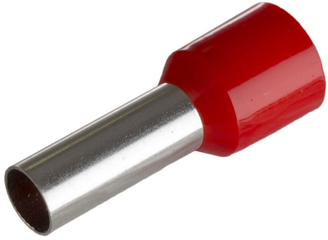 50 UD PUNTERA HUECA ROJO 10/12 MM