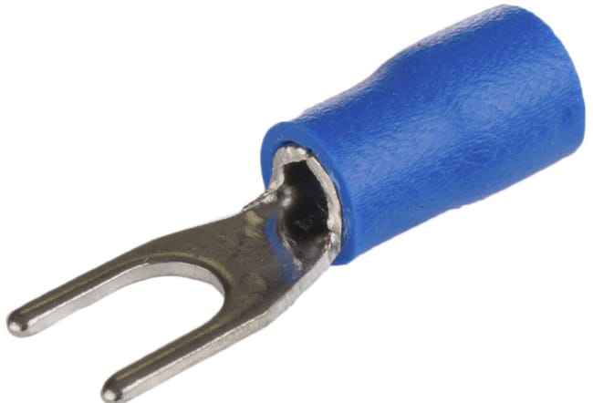 50 UD TERMINAL HORQUILLA AZUL 2.5 / 4 MM - 1