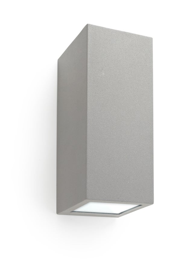 APLIQUE CUBE 2 LUCES GU10 GRIS